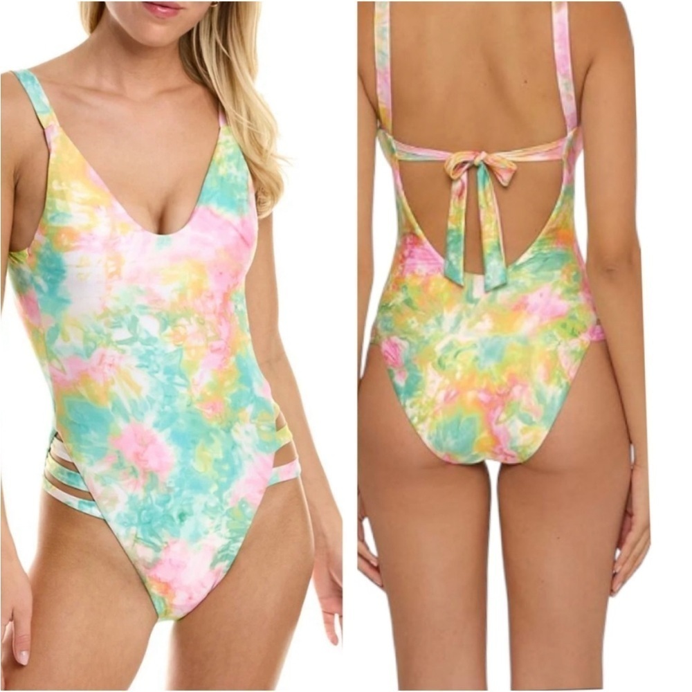 Becca Virtue Print Play High Leg One Piece